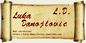 Luka Danojlović vizit kartica